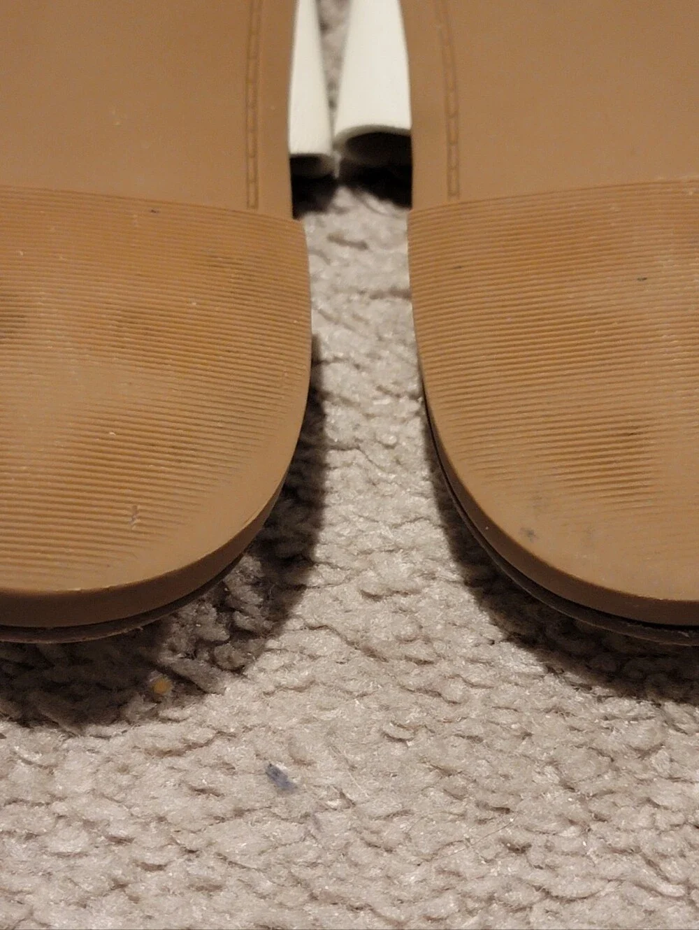 Tory Burch Benton Bands Thong Sandals White/Gold Size 10.5